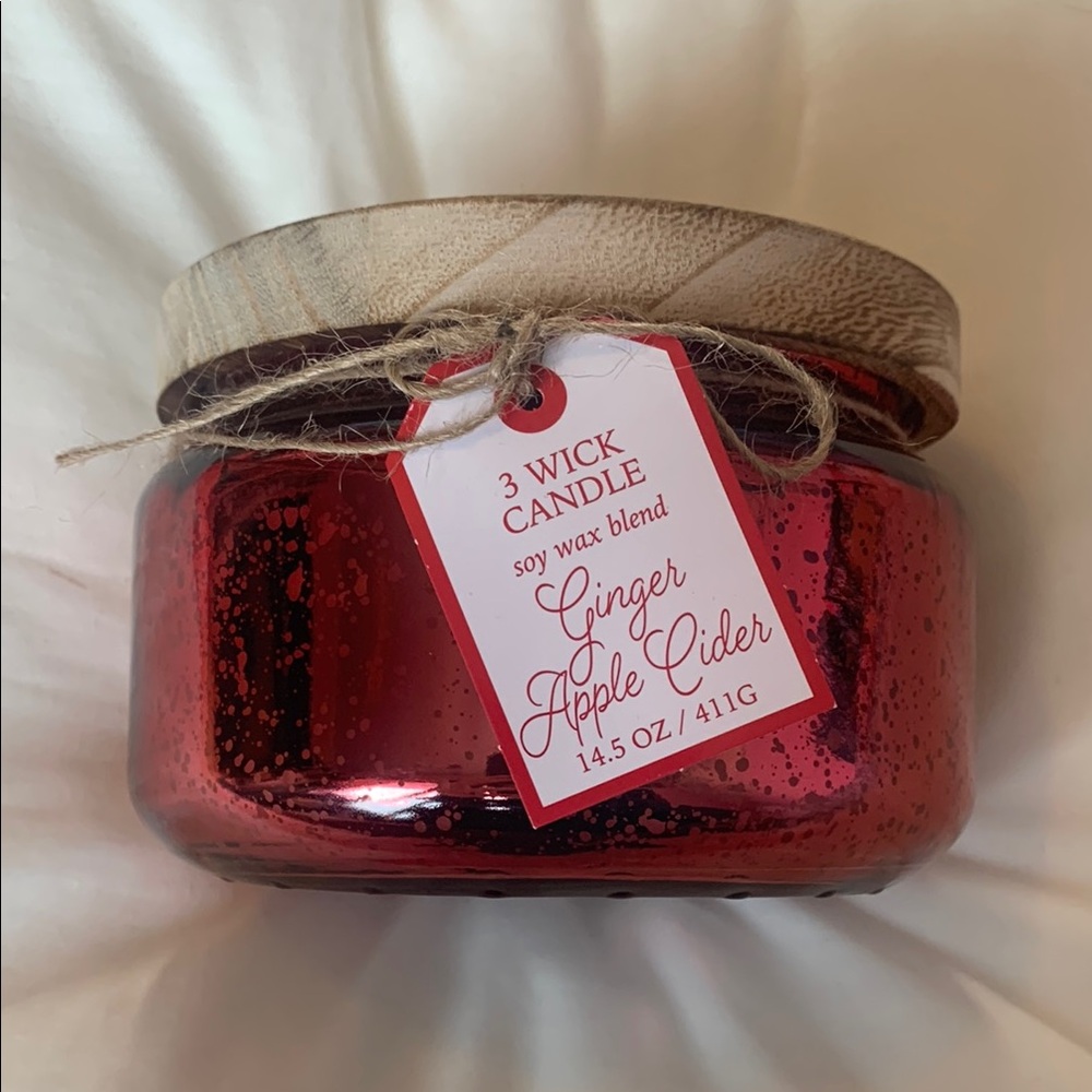 Red Ginger Apple Cider 3-Wick Candle